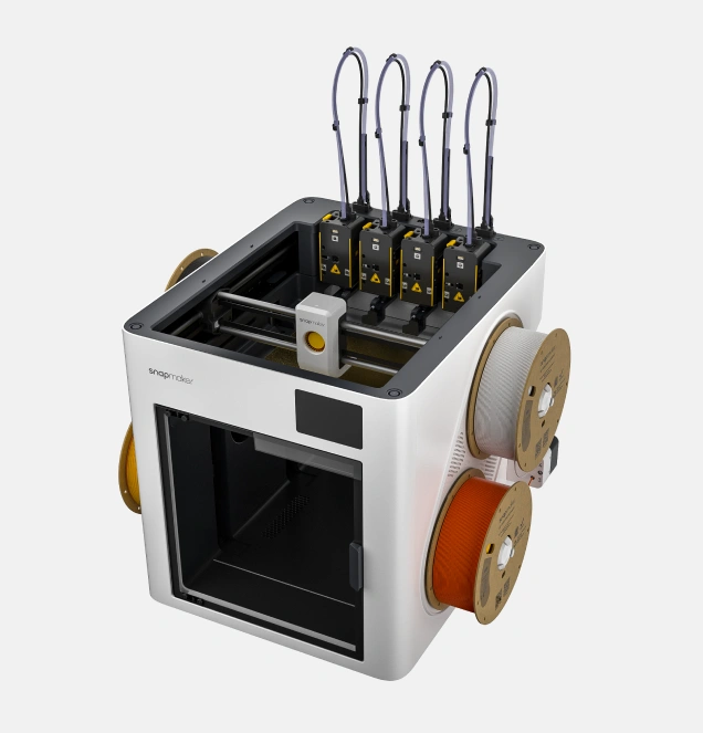 Snapmaker U1 con cuatro cabezales