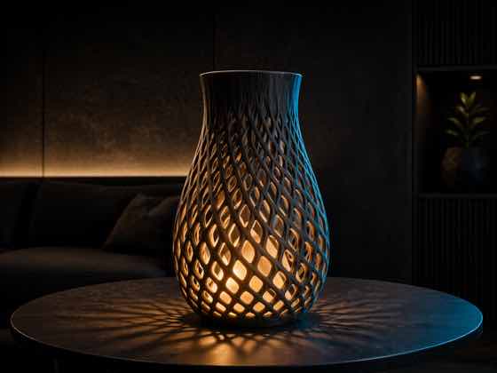Lámpara decorativa impresa en 3D